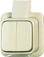 Busch Jaeger opbouw serieschakelaar creme - thumbnail