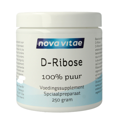 Nova Vitae D Ribose 100% puur 250 Gram Nova Vitae D Ribose 100% puur 250 Gram