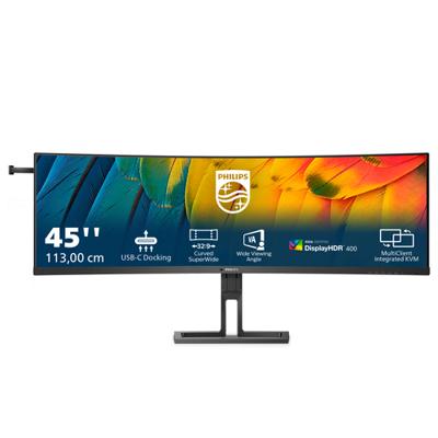 Philips Monitore 45B1U6900C/00 LED-monitor Energielabel G (A - G) 114.3 cm (45 inch) 5120 x 1440 Pixel 16:9 4 ms HDMI, DisplayPort, USB-C 3.2, RJ45,