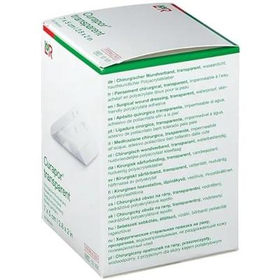 Curapor Transparant Steriel 7cmx 5cm 50 13101