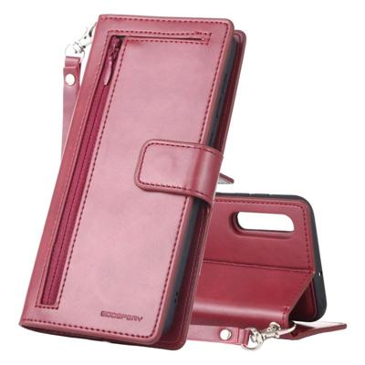 KWIK GOOSPERY afneembare dagboek horizontale Flip lederen draagtas met houder & kaartsleuven & rits & portemonnee voor Galaxy A50 (wijn rood) KWIK GOOSPERY afneembare dagboek horizontale Flip lederen draagtas met houder & kaartsleuven & rits & portemonnee voor Galaxy A50 (wijn rood)