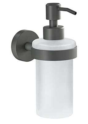 tesa MOON GREY 40584-00000-00 Zeepdispenser 200 ml Grijs (mat), Glas gesatineerd tesa MOON GREY 40584-00000-00 Zeepdispenser 200 ml Grijs (mat), Glas gesatineerd