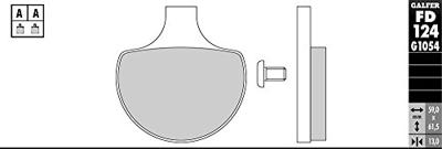 GALFER remblokken "fd124" brake pad fd124 g1054 organic