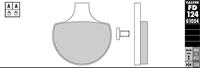 GALFER remblokken "fd124" brake pad fd124 g1054 organic - thumbnail
