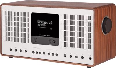 Revo SuperConnect Stereo - DAB+ - internet radio en Spotify - Walnoot/Zilver
