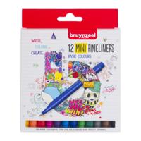 Bruynzeel fineliner mini set 12 kleuren - thumbnail