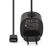 Wandoplader | 3,0 A | Vaste kabel | USB-C | Zwart - thumbnail
