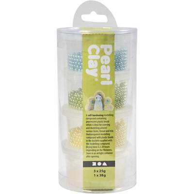 Pearl Clay ®, diverse kleuren, 3x25+38 gr, 1 set