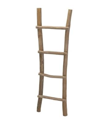 Decoratieladder Teakhout 150cm