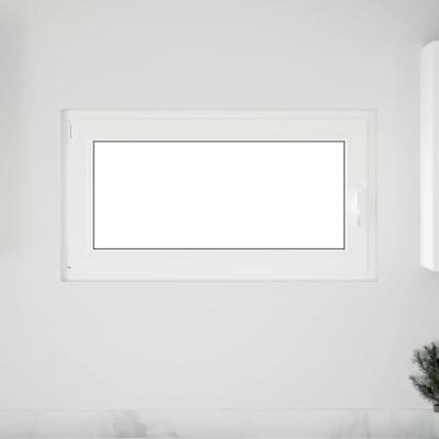 Kelderraam "RISOR" 110x50 cm draai-kiep DIN links antraciet - thumbnail