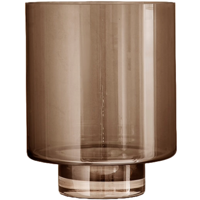 Vaas glas - vaas Optic Topaz, groot - vaas bruin - thumbnail