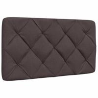 Bedframe zonder matras 80x200 cm stof donkerbruin - thumbnail