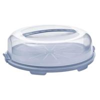 Rotho fresh taartdoos 34.5x35.5x11.6 cm horizon blauw/transparant - thumbnail