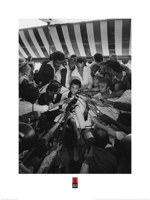 Kunstdruk Muhammad Ali - Press 60x80cm