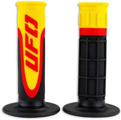 UFO PLAST griffgummi "axiom" rubber grip pair ufo black/red/yellow