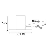 QAZQA Moderne tafellamp zwart - Facil - thumbnail