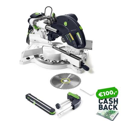 Festool afkort-trekzaag kapex ks 120 reb | zaagdiepte 120 mm | dubbele geleidekolom - 575302