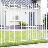 Tuin Hek Wit 215 cm Poedergecoat staal - thumbnail