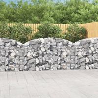 VidaXL Schanskorf gewelfd 200x30x100/120 cm gegalvaniseerd ijzer - thumbnail