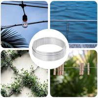 VidaXL Hek binddraad zilver 33 m warm verzinkte draad - thumbnail