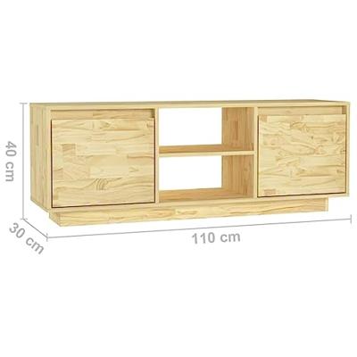 Tv-meubel 110x30x40 cm massief acaciahout
