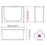 Opbergtent waterdicht grijs - thumbnail