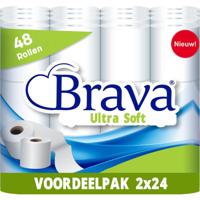 Brava - Ultra Soft Toiletpapier - 48 Rollen - Ultiem Comfort WC Papier - Superieure Sterkte - Maximale Absorptie & Pluisvrij - Voordeelverpakking WC Papier - thumbnail