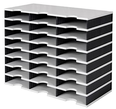 Vakkenset Styrodoc A4 24 vaks zwart/grijs