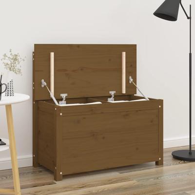 Bankje 80x41x77 cm massief grenenhout honingbruin Bankje 80x41x77 cm massief grenenhout honingbruin