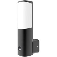 LED Tuinverlichting met Sensor - Buitenlamp - Brinton Tarin - 7W - Warm Wit 3000K - Mat Antraciet - Rond - Aluminium - thumbnail