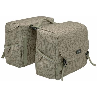 New Mondi joy - dubbele fietstas voor dames, sportief en waterafstotend, ivy walnut