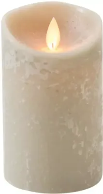 LED Kaars Wax Taupe 12,5cm