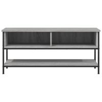 Tv-meubel 100x35x45 cm bewerkt hout grijs sonoma eikenkleurig - thumbnail