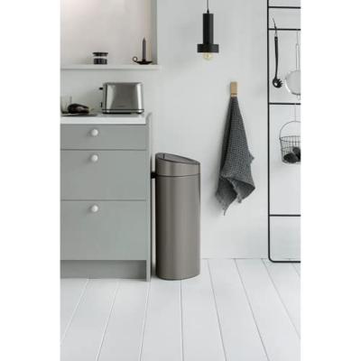 Brabantia 114908 vuilnisbak 40 l Overige Kunststof, Roestvrijstaal Platina Brabantia 114908 vuilnisbak 40 l Overige Kunststof, Roestvrijstaal Platina