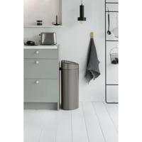 Brabantia 114908 vuilnisbak 40 l Overige Kunststof, Roestvrijstaal Platina - thumbnail
