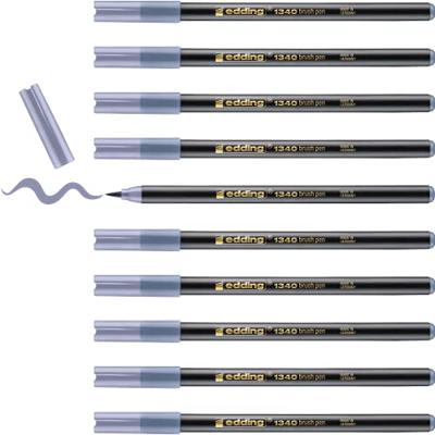 Brushpen edding 1340 zilvergrijs | 10 stuks Brushpen edding 1340 zilvergrijs | 10 stuks
