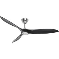 CasaFan ECO AIRSCREW 152 BN-MS Plafondventilator 28 W (Ø x h) 1520 mm x 275 mm Chroom Met afstandsbediening, Met wintermodus - thumbnail