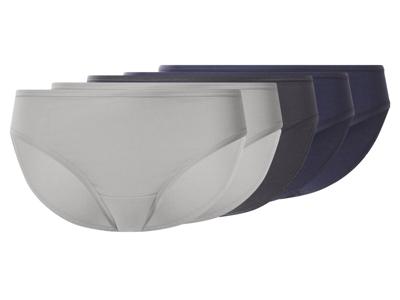 esmara Set van 5 dames onderbroeken (Donkerblauw/grijs, S (36/38))