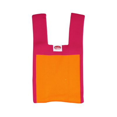 Kitsch Kitchen Poppy Bag Roze Oranje Vierkant Kitsch Kitchen Poppy Bag Roze Oranje Vierkant