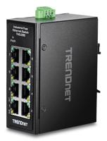TRENDnet TI-ELC80 8-poorts Ethernet Mini Switch Industriële DIN-rail - thumbnail