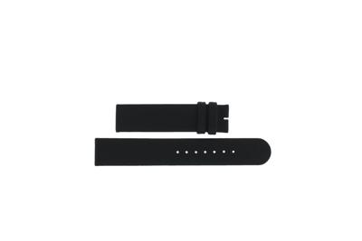 Horlogeband Boccia 604 / 811 X256S18 Leder Zwart 18mm