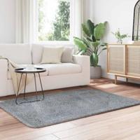 Hoogpolig vloerkleed NAVARRA 120x170 cm polyester lichtgrijs - thumbnail