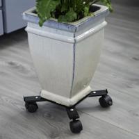 NATURE Rek voor uitschuifbare planten - Zwart metaal - H6 x 34/51 x 34/51 cm - thumbnail