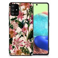 Samsung Galaxy A71 Bloemen Hoesje Flowers - thumbnail