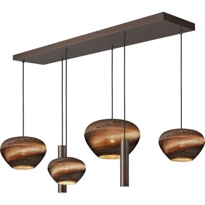 Masterlight 6-lichts hanglampCartone met Think Paper kappen - 2511-15-130256RC2123