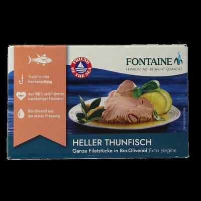 Tonijnfilet in olijfolie bio 120 Gram