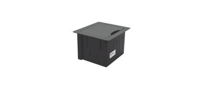 KRAMER Modulaire tafelmontage met meerdere aansluitingen, intrekbaar deksel (TBUS-1N).