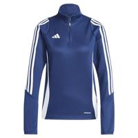 adidas Tiro 24 Trainingstrui 1/4-Zip Dames Donkerblauw Wit - thumbnail