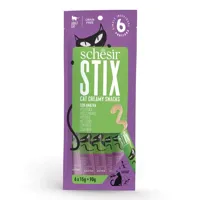 Schesir Stix cat creamy snacks Kat en eend 6 x 15g - thumbnail