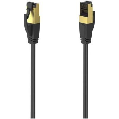 Hama Netwerkkabel, CAT-8, 40 Gbit/s, S/FTP afgeschermd, halogeenvrij, 3,00 m UTP kabel Zwart Hama Netwerkkabel, CAT-8, 40 Gbit/s, S/FTP afgeschermd, halogeenvrij, 3,00 m UTP kabel Zwart